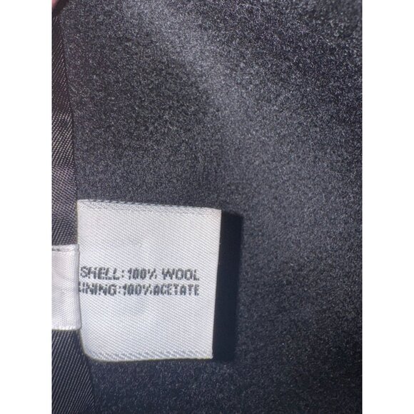 Vintage Forecaster Of Boston Wool Blend Long Overcoat Black Made In Usa - Picture 5 of 14